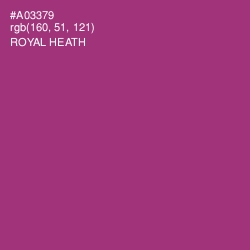 #A03379 - Royal Heath Color Image