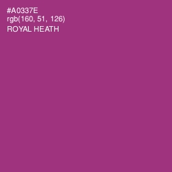 #A0337E - Royal Heath Color Image