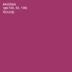 #A0356A - Rouge Color Image