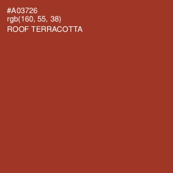 #A03726 - Roof Terracotta Color Image