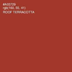 #A03729 - Roof Terracotta Color Image