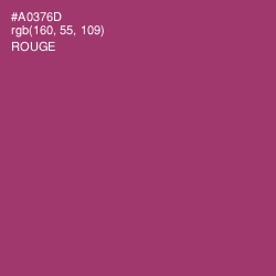 #A0376D - Rouge Color Image