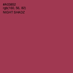 #A03852 - Night Shadz Color Image