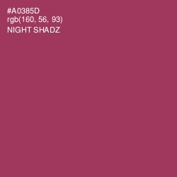 #A0385D - Night Shadz Color Image