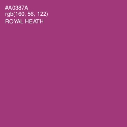 #A0387A - Royal Heath Color Image