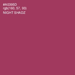 #A0395D - Night Shadz Color Image