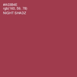 #A03B4E - Night Shadz Color Image