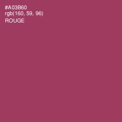 #A03B60 - Rouge Color Image