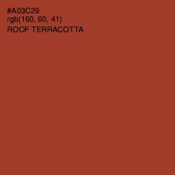 #A03C29 - Roof Terracotta Color Image