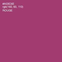 #A03C6E - Rouge Color Image