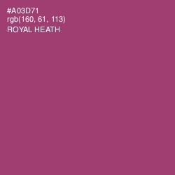 #A03D71 - Royal Heath Color Image