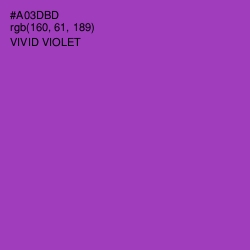 #A03DBD - Vivid Violet Color Image