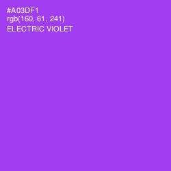 #A03DF1 - Electric Violet Color Image