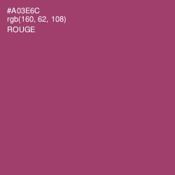 #A03E6C - Rouge Color Image
