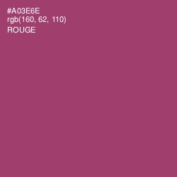 #A03E6E - Rouge Color Image