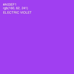 #A03EF1 - Electric Violet Color Image