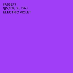 #A03EF7 - Electric Violet Color Image