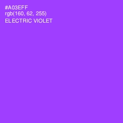 #A03EFF - Electric Violet Color Image