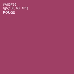 #A03F65 - Rouge Color Image