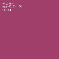 #A03F6A - Rouge Color Image