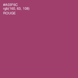 #A03F6C - Rouge Color Image