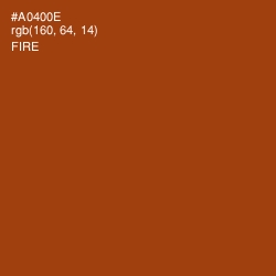 #A0400E - Fire Color Image