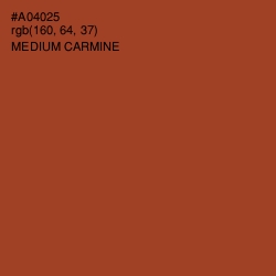 #A04025 - Medium Carmine Color Image