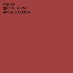 #A04041 - Apple Blossom Color Image