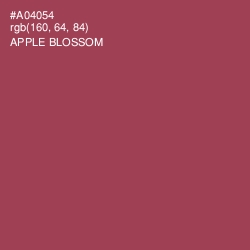 #A04054 - Apple Blossom Color Image
