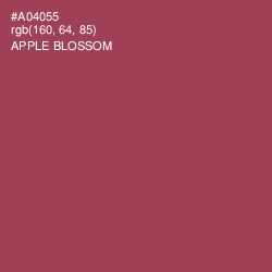 #A04055 - Apple Blossom Color Image