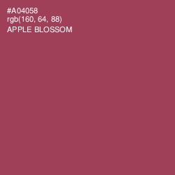 #A04058 - Apple Blossom Color Image