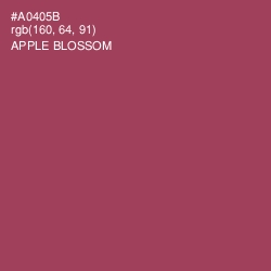 #A0405B - Apple Blossom Color Image