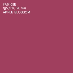 #A0405E - Apple Blossom Color Image