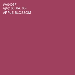 #A0405F - Apple Blossom Color Image