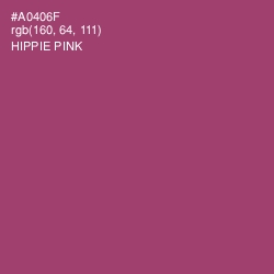 #A0406F - Hippie Pink Color Image