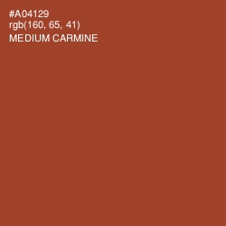 #A04129 - Medium Carmine Color Image