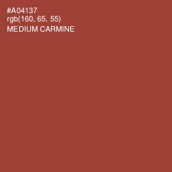 #A04137 - Medium Carmine Color Image