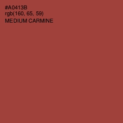 #A0413B - Medium Carmine Color Image