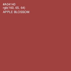 #A04140 - Apple Blossom Color Image