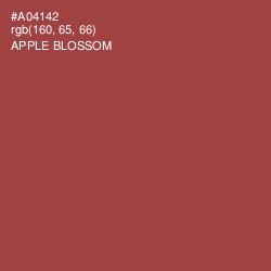 #A04142 - Apple Blossom Color Image