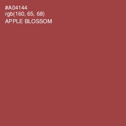 #A04144 - Apple Blossom Color Image