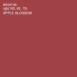 #A04146 - Apple Blossom Color Image