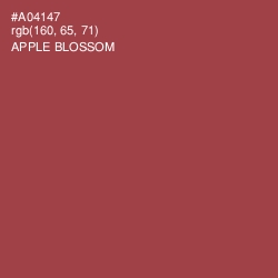 #A04147 - Apple Blossom Color Image