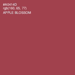 #A0414D - Apple Blossom Color Image