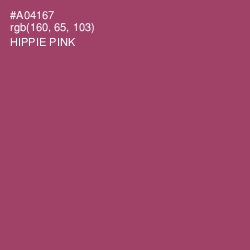 #A04167 - Hippie Pink Color Image