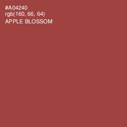 #A04240 - Apple Blossom Color Image