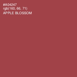 #A04247 - Apple Blossom Color Image