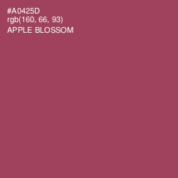 #A0425D - Apple Blossom Color Image