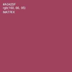 #A0425F - Matrix Color Image