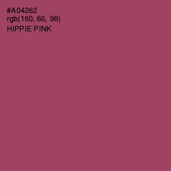 #A04262 - Hippie Pink Color Image